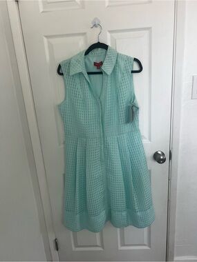 Signature by Sangria Mint Green Sleeveless‎ Midi Dress
